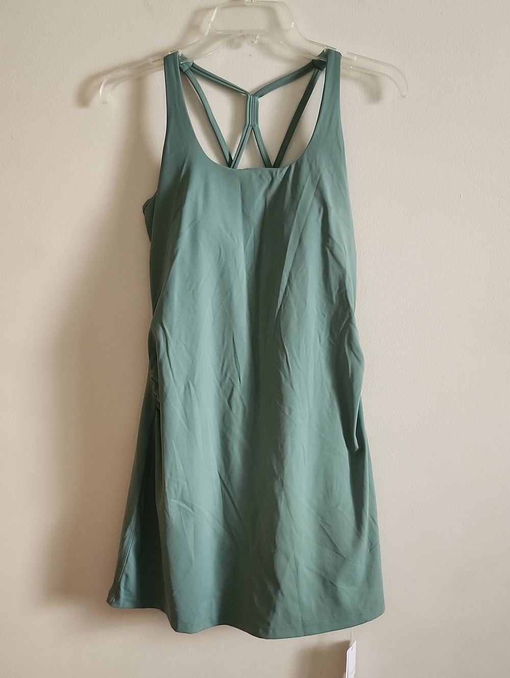 Maacie Maternity Athletic Dress Women’s Strappy Back Dress - Sage Green